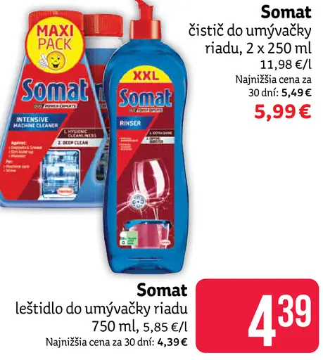 Somat čistič do umývačky riadu
