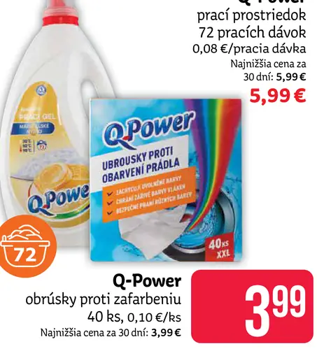 Q-Power obrúsky proti zašednutiu