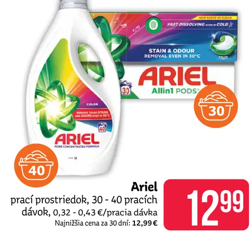 Ariel prací prostriedok