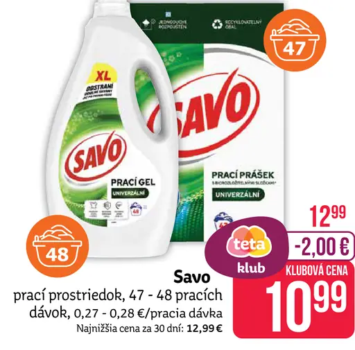 Savo prací gel