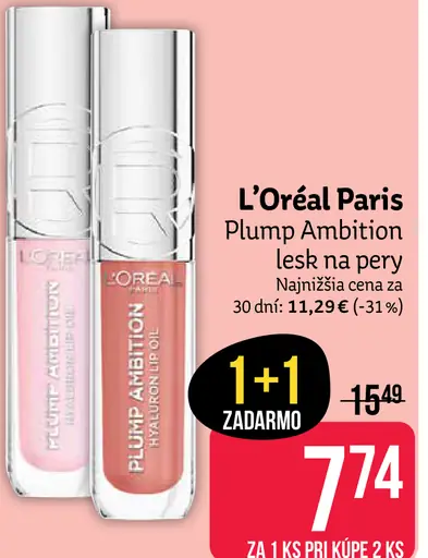 L'Oréal Paris Plump Ambition lesk na pery