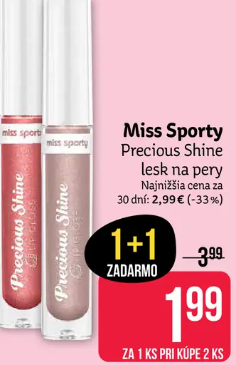 Miss Sporty Precious Shine lesk na pery