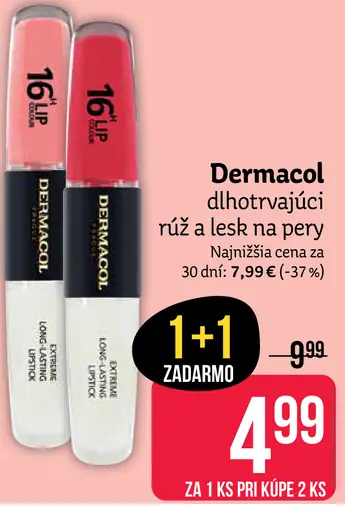 Dermacol dlhotrvajúci rúž a lesk na pery