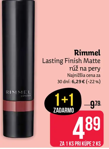 Rimmel Lasting Finish Matte rúž na pery
