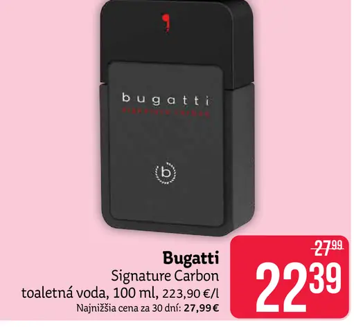 Bugatti Signature Carbon toaletná voda