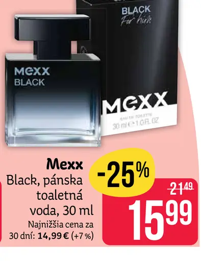 Mexx Black pánska toaletná voda