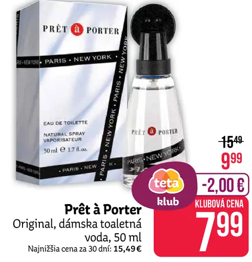 Prêt à Porter Original dámska toaletná voda