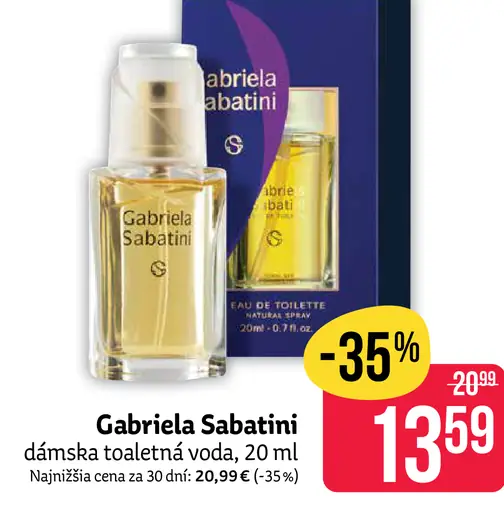 Gabriela Sabatini dámska toaletná voda