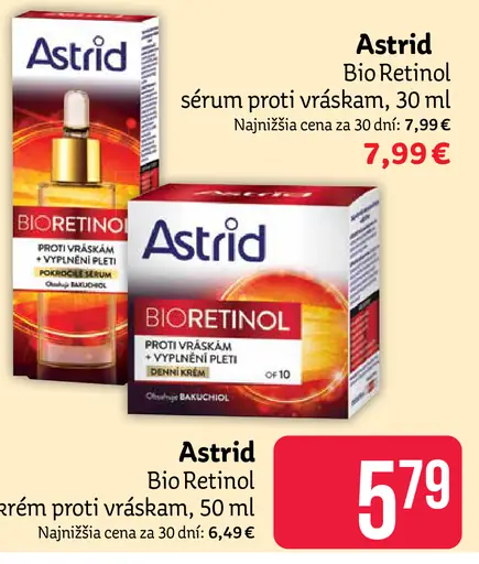 Astrid Bio Retinol sérum proti vráskam