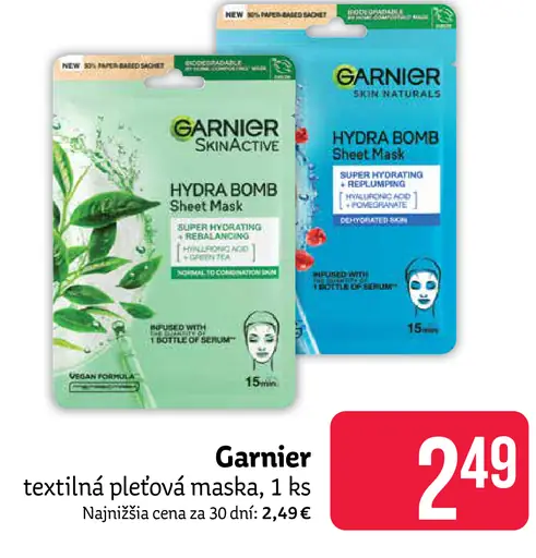 Garnier Textilná pleťová maska