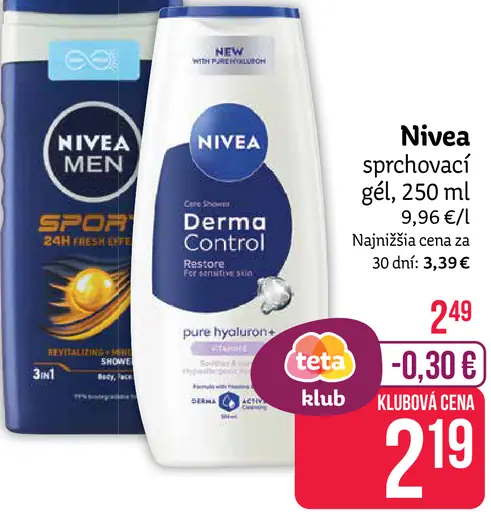 Nivea sprchovací gél