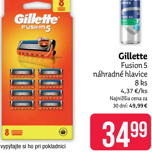 Gillette Fusion 5 náhradné hlavice