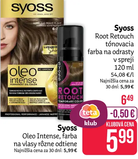 Syoss Root Retouch tónovacia farba
