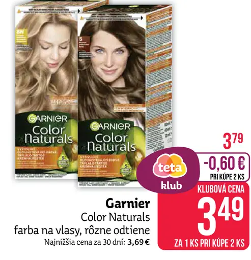 Farba na vlasy Color Naturals rôzne odtiene Garnier