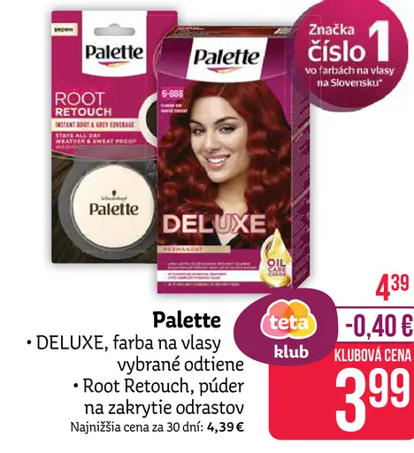 Palette DELUXE farba na vlasy