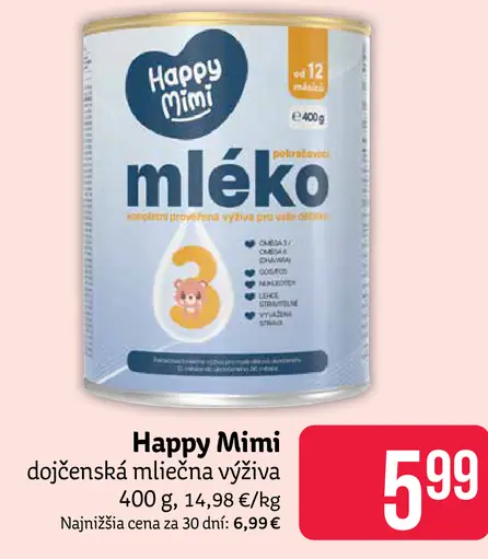 Happy Mimi dojčenská mliečna výživa