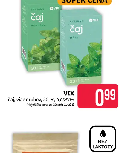 Vix čaj, viac druhov