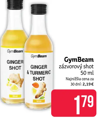 GymBeam zázvorový shot
