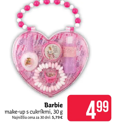 Barbie make-up s cukríkmi