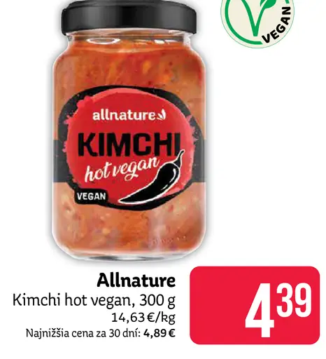 Allnature Kimchi hot vegan