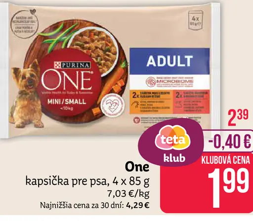 One kapsička pre psa