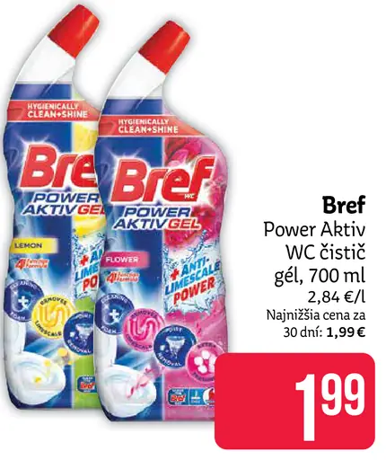 Bref Power Aktiv WC čistiaci gél