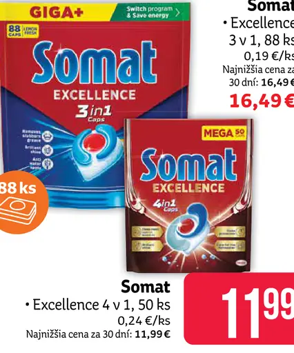 Somat Excellence 4 v 1 tablety
