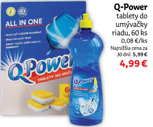 Q-Power tablety do umývačky riadu