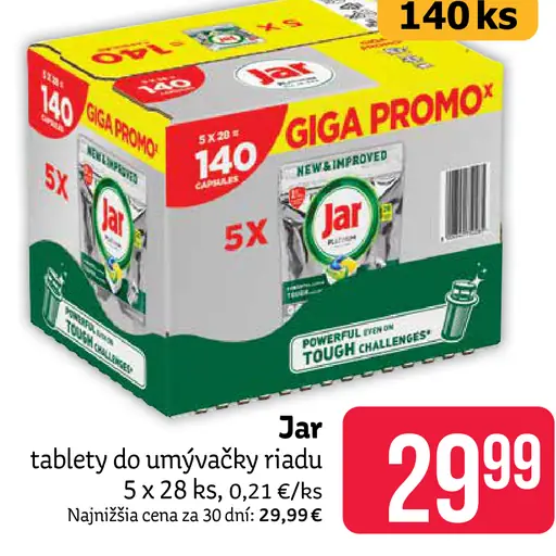 Jar Tablety do umývačky