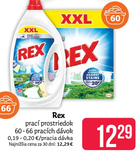 Rex prací prostriedok