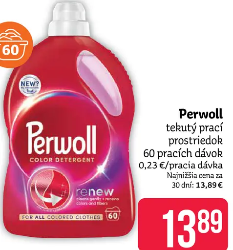 Perwoll tekutý prací prostriedok