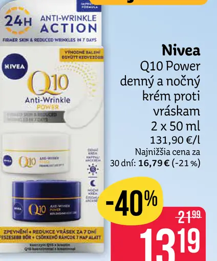Nivea Q10 Power krém proti vráskam