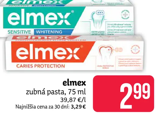 Elmex zubná pasta