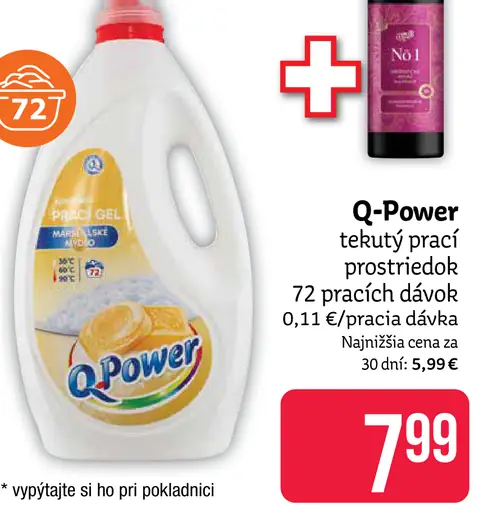 Q-Power tekutý prací prostriedok