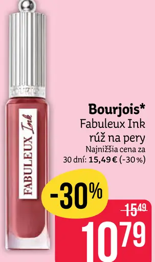Bourjois Fabuleux Ink tekutý rúž na pery