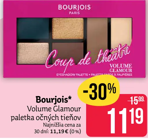 Bourjois Volume Glamour paleta očných tieňov