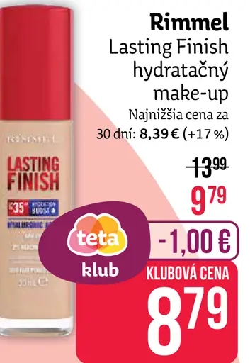 Rimmel Lasting Finish hydratačný make-up