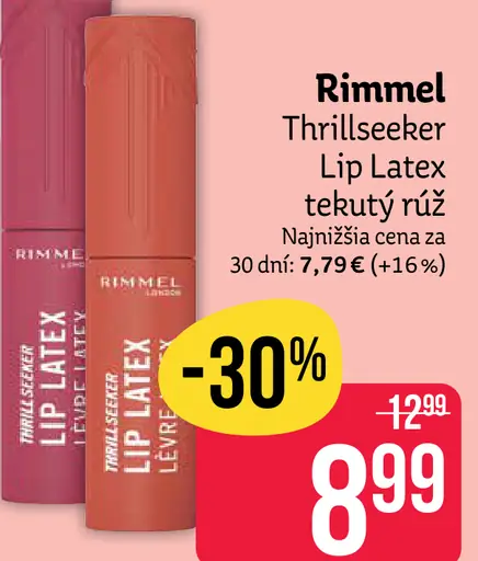 Rimmel Thrillseeker Lip Latex tekutý rúž