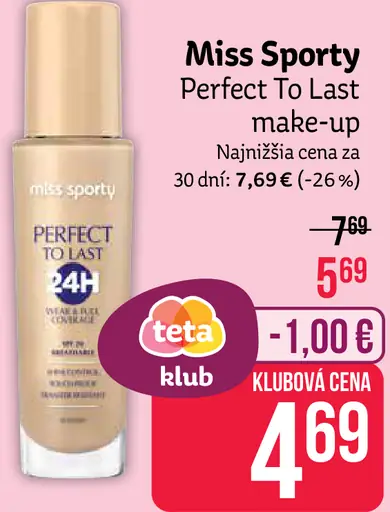 Miss Sporty Perfect to Last make-up