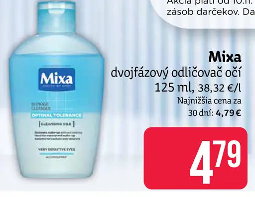 Mixa dvojfázový odličovač očí