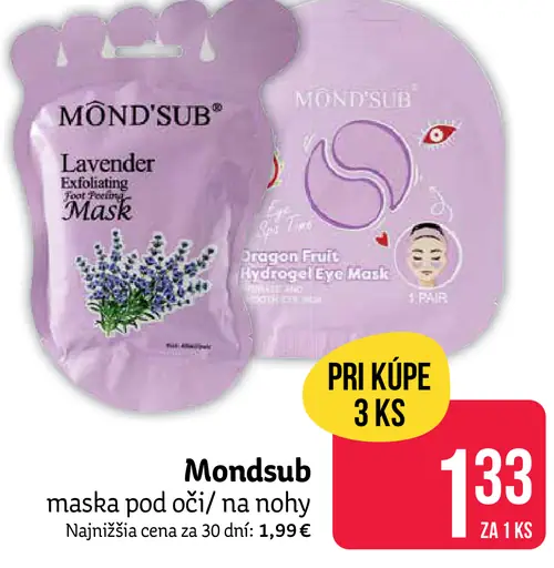 Mondsub maska pod oči/na nohy