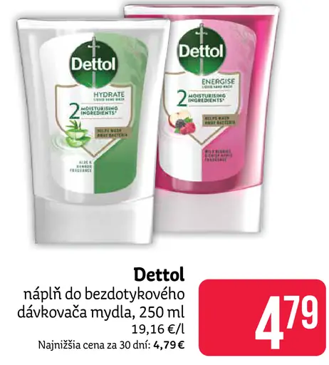 Dettol Tekuté mydlo náplň do bezdotykového dávkovača
