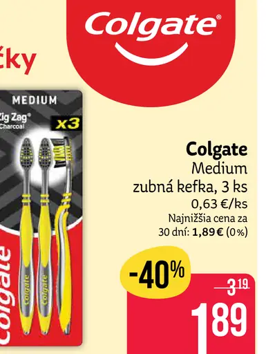 Colgate zubná kefka Medium