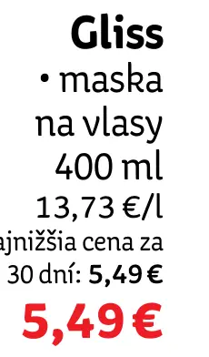 Gliss regeneračná kúra na vlasy