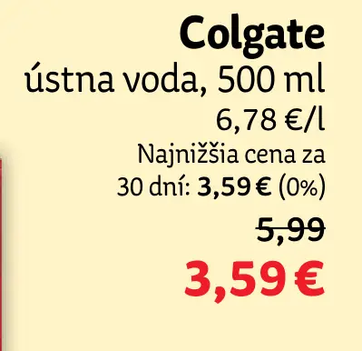 Colgate ústna voda