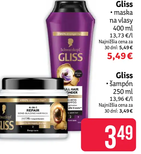 Gliss maska na vlasy