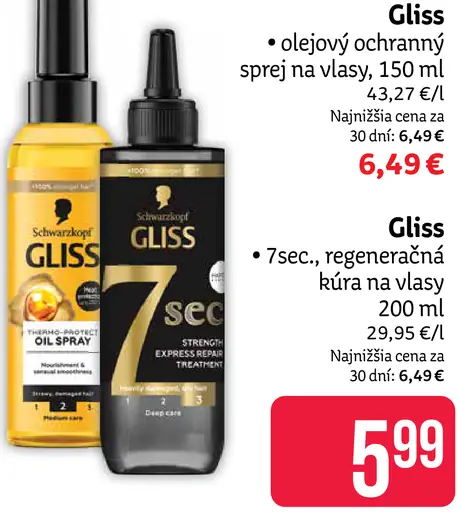 Gliss olejový ochranný sprej na vlasy