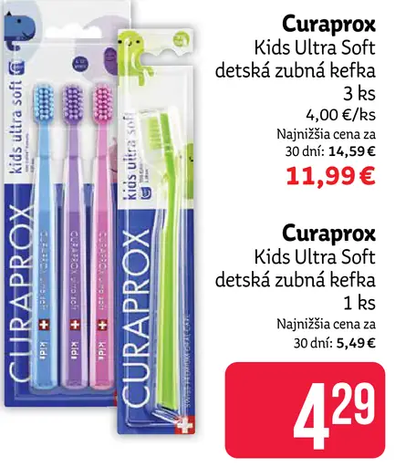 Curaprox Kids ultra soft detská zubná kefka