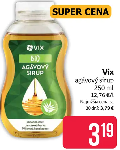 Vix BIO agávový sirup