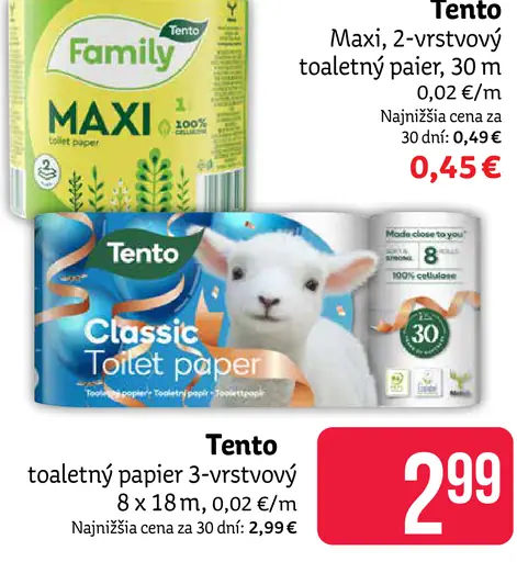 Tento MAXI toaletný papier